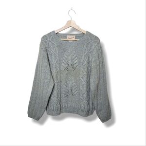 Woolrich Handknit Aran Sweater Size M NWT Quiet Luxury